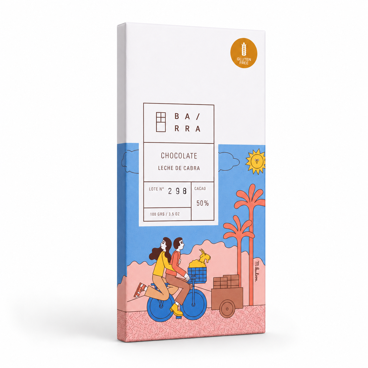 Leche de cabra – Barra Chocolate 50% Cacao 100grs