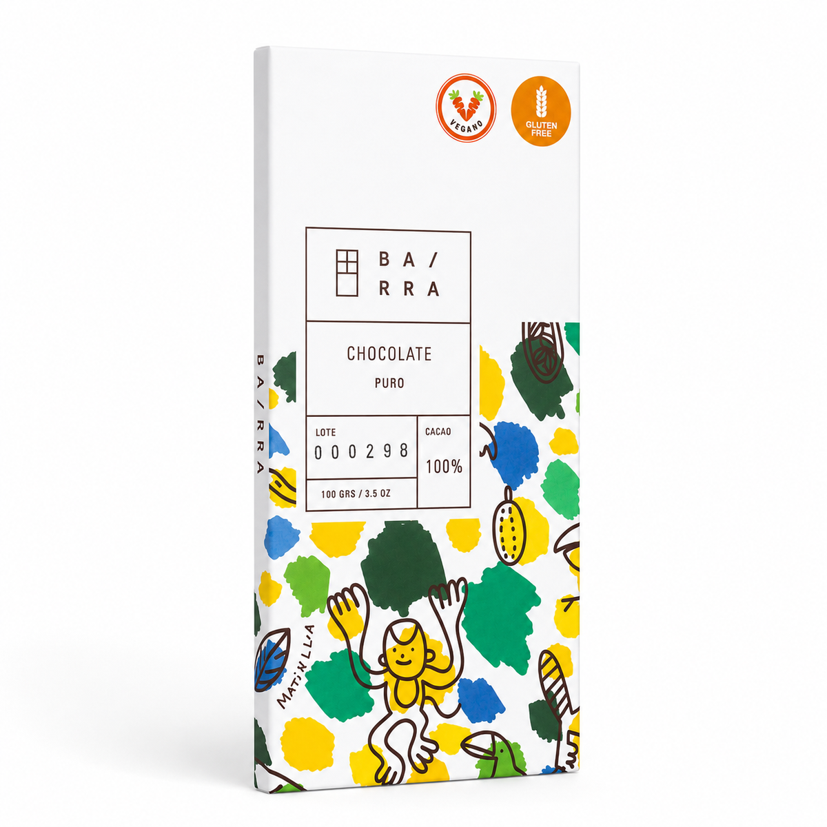 Puro – Barra chocolate 100% Cacao 100grs