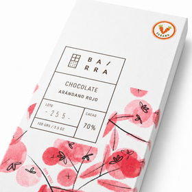 Arándano Rojo – Barra Chocolate 70% Cacao 100grs
