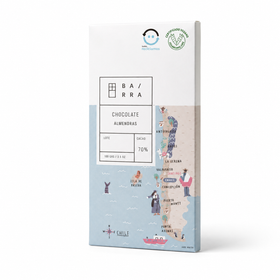 Almendras – Barra chocolate 70% Cacao 100grs