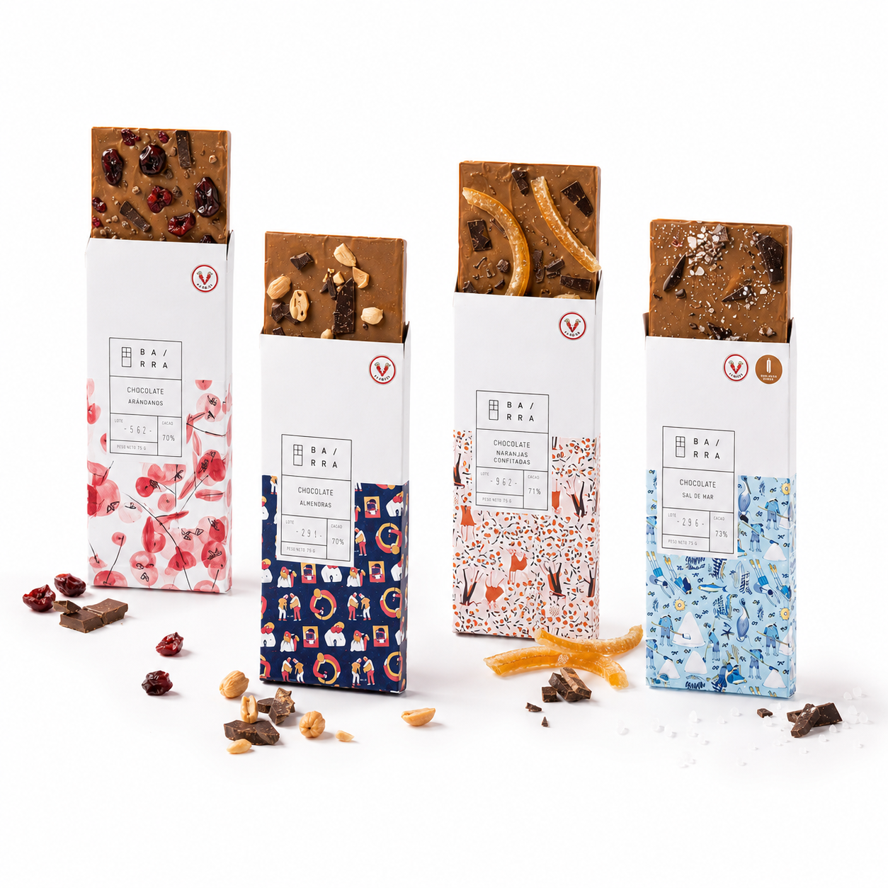 Pack Sabores Salvajes: Almendras, Sal de Mar, Naranja Jenjibre, Arándono Rojo