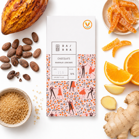 Naranja Jengibre – Barra Chocolate 70% Cacao 100grs