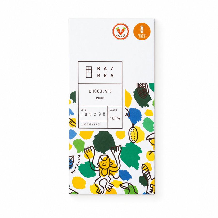 Puro – Barra chocolate 100% Cacao 100grs